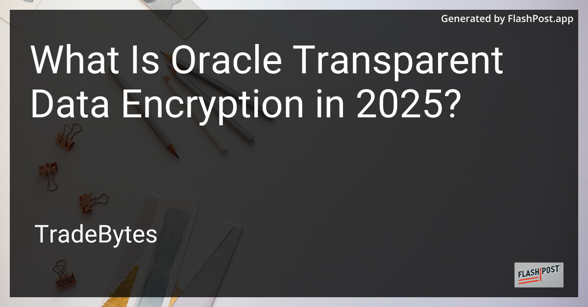 Oracle TDE