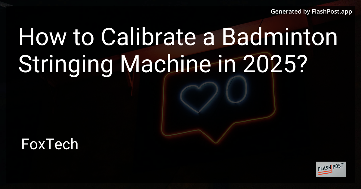 Badminton Stringing Machine