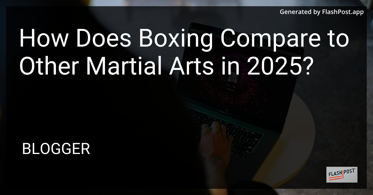 Boxing and Martial Arts