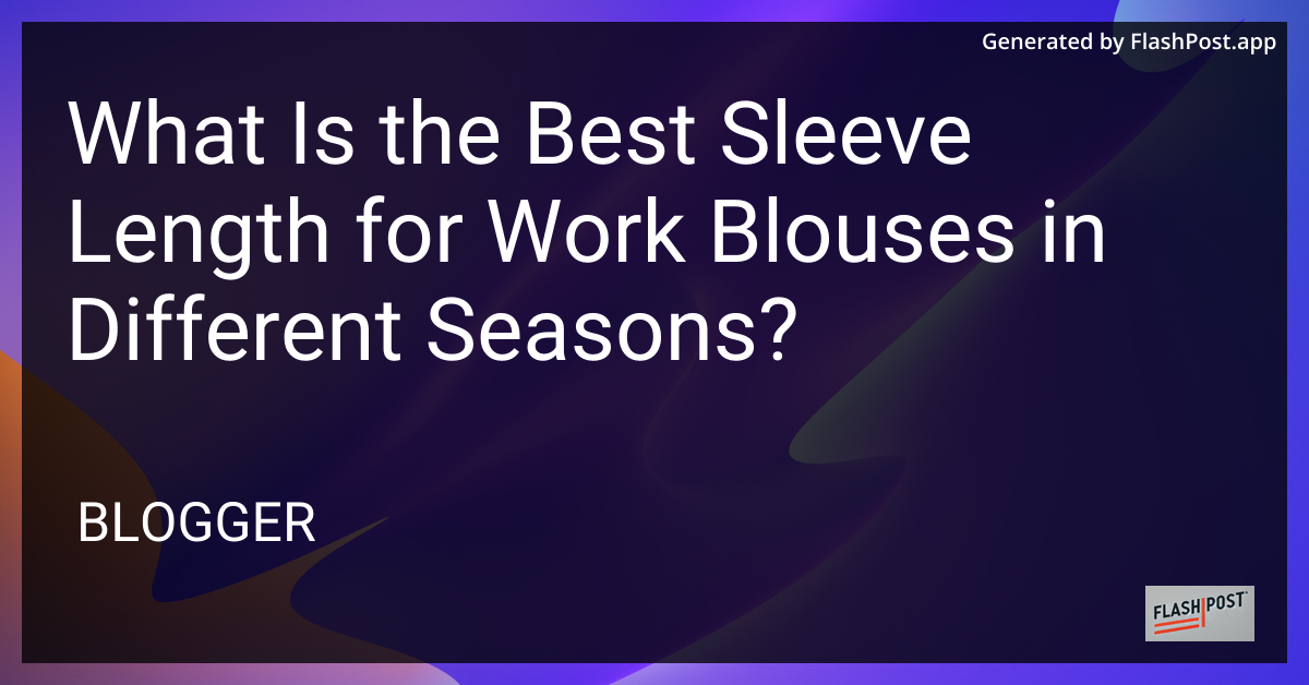 Work Blouses