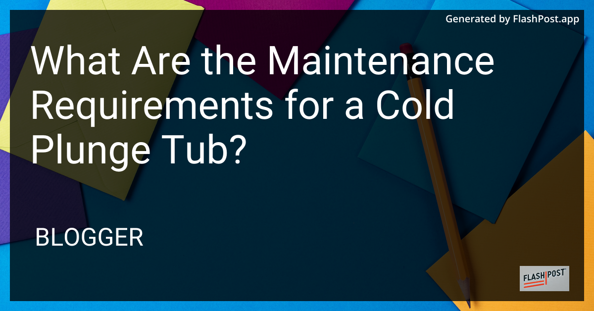 Cold Plunge Tub