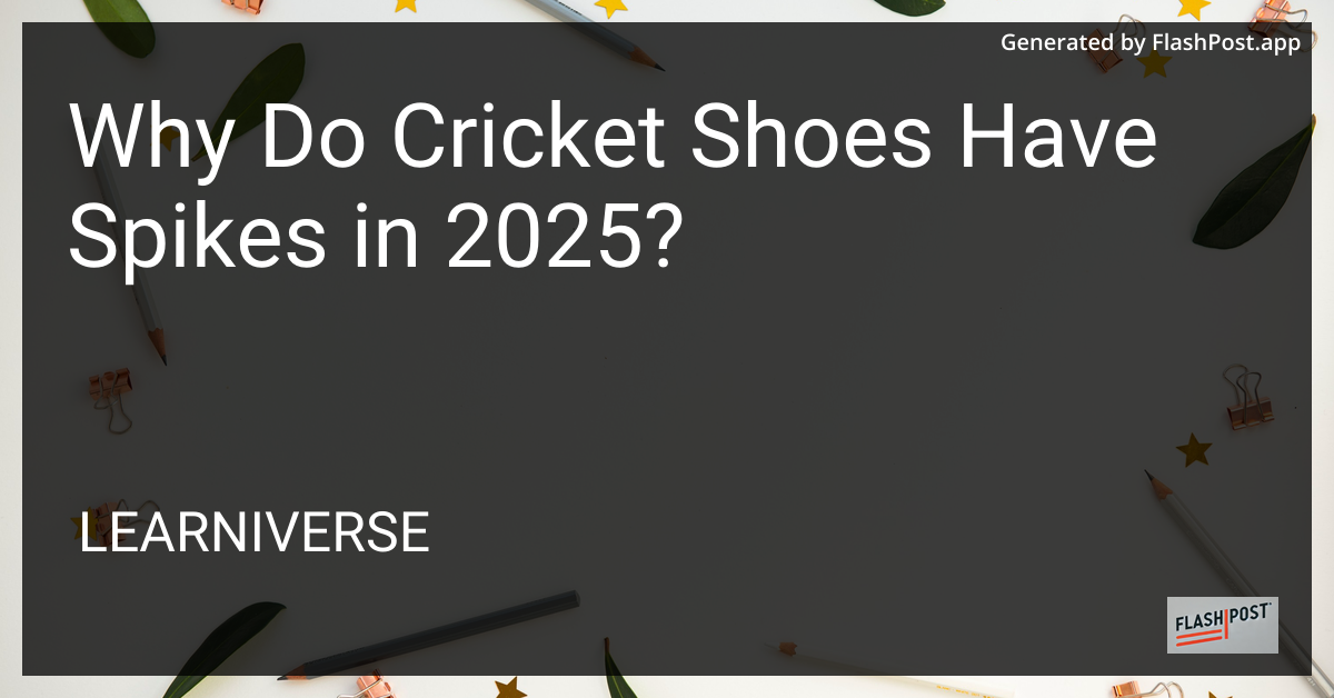 Cricket Shoes with Spikes