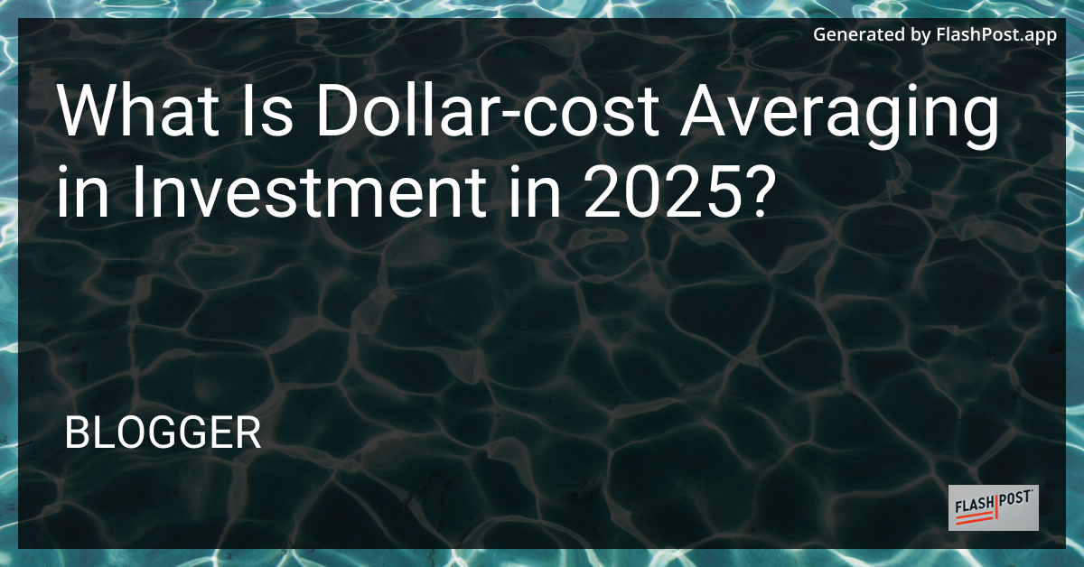 Dollar-Cost Averaging