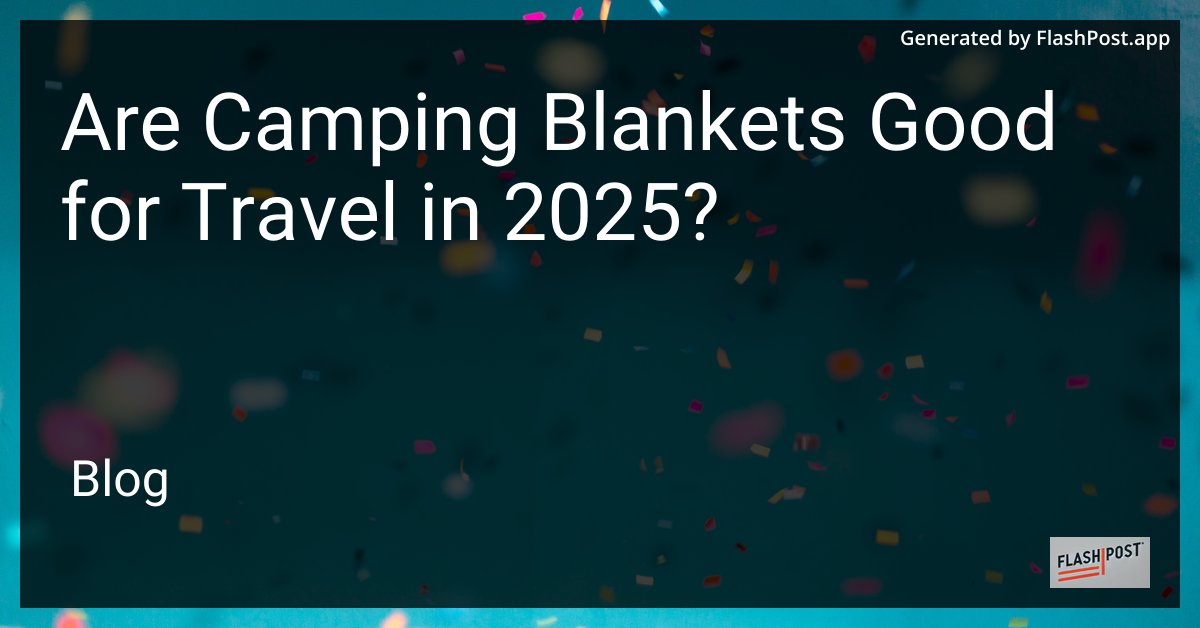 Camping Blanket