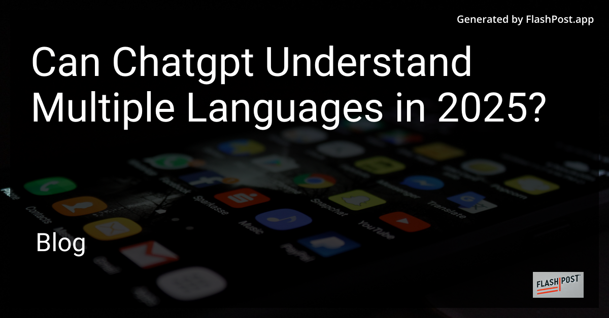 ChatGPT multi-language capabilities