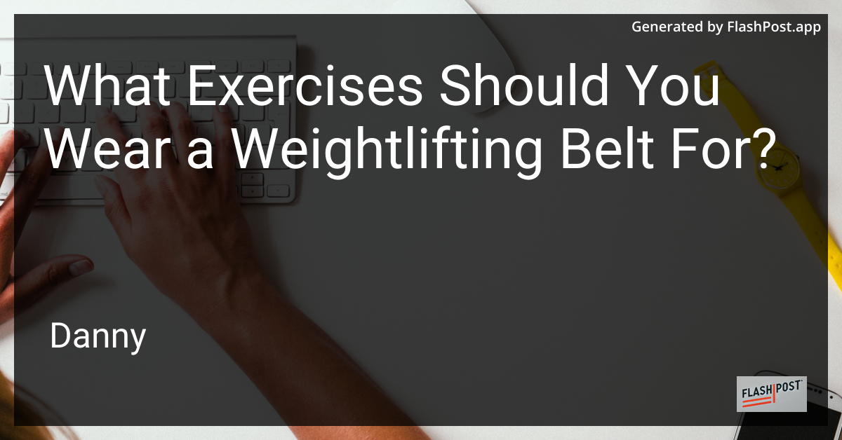 Weightlifting Belt