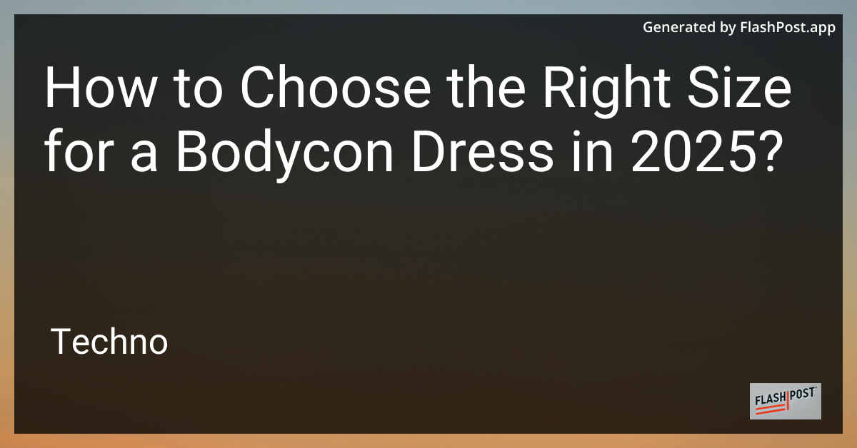 Bodycon Dress