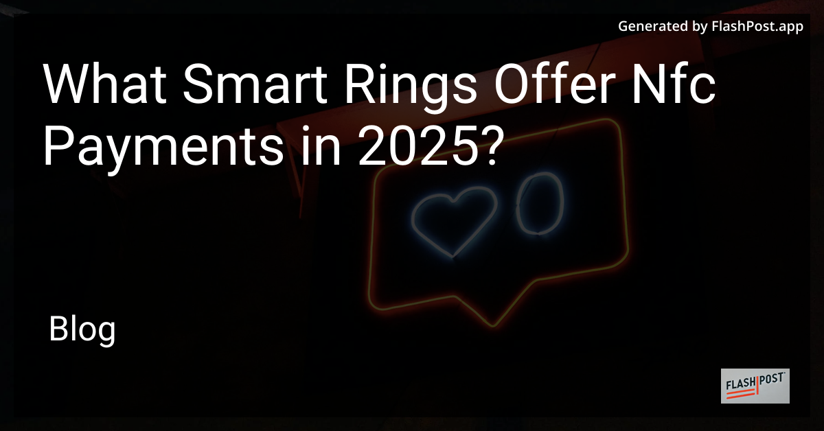 Smart Ring with NFC