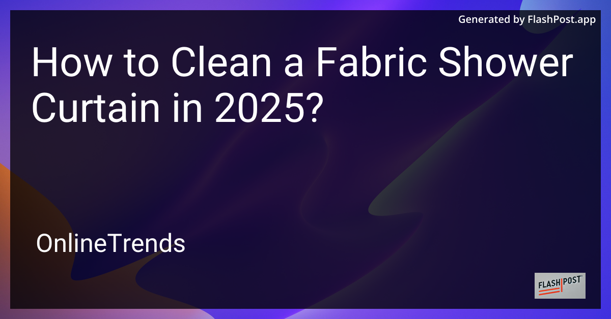 Fabric Shower Curtain