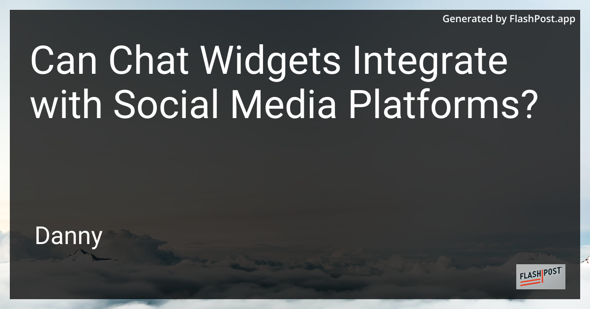 Chat Widgets Integration