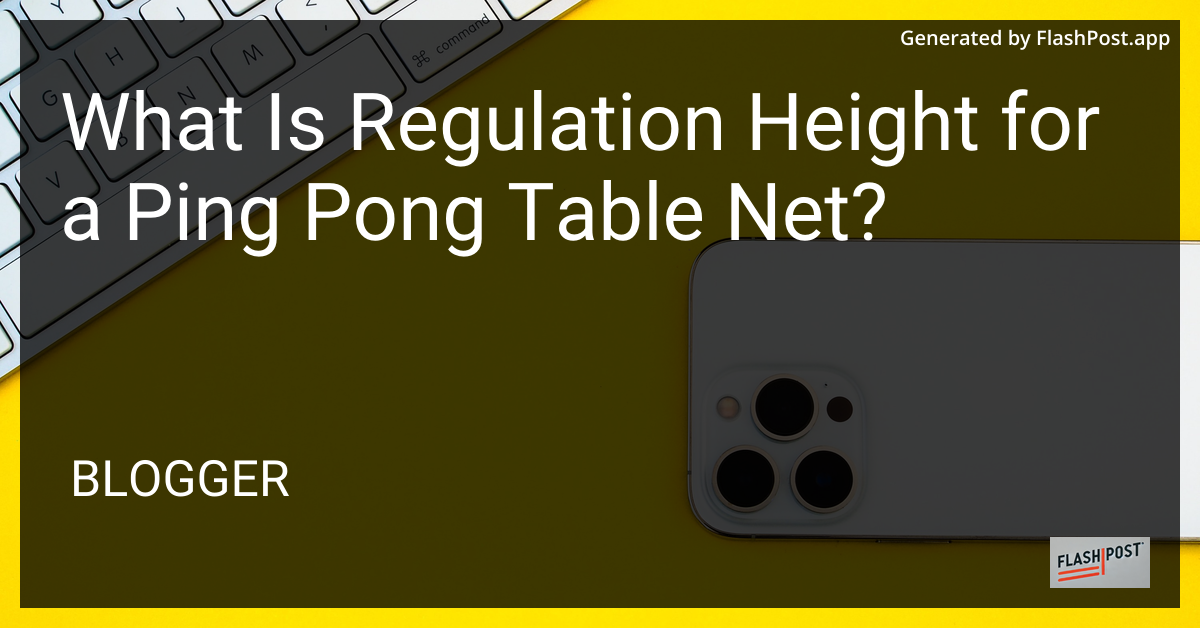 Ping Pong Table Net