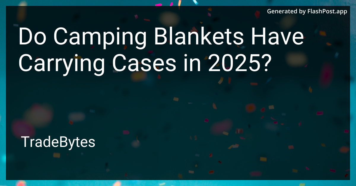 Camping Blankets