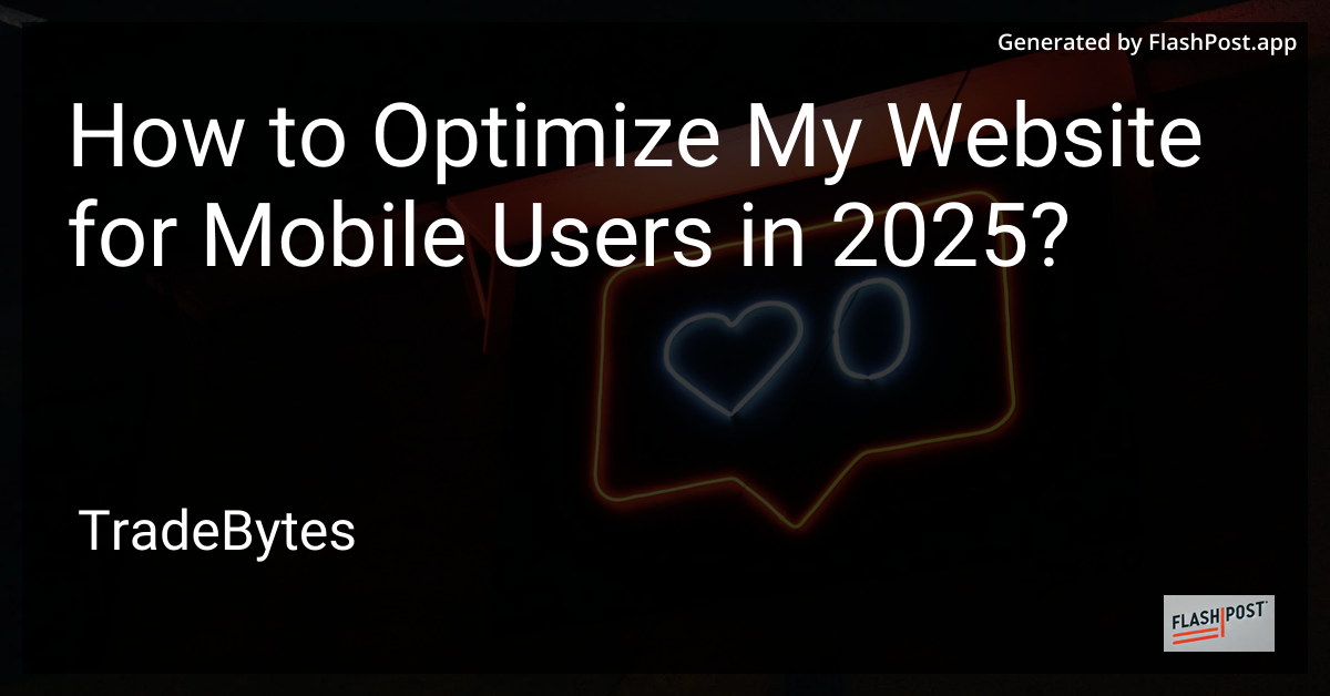 Optimize Your Website for Mobile