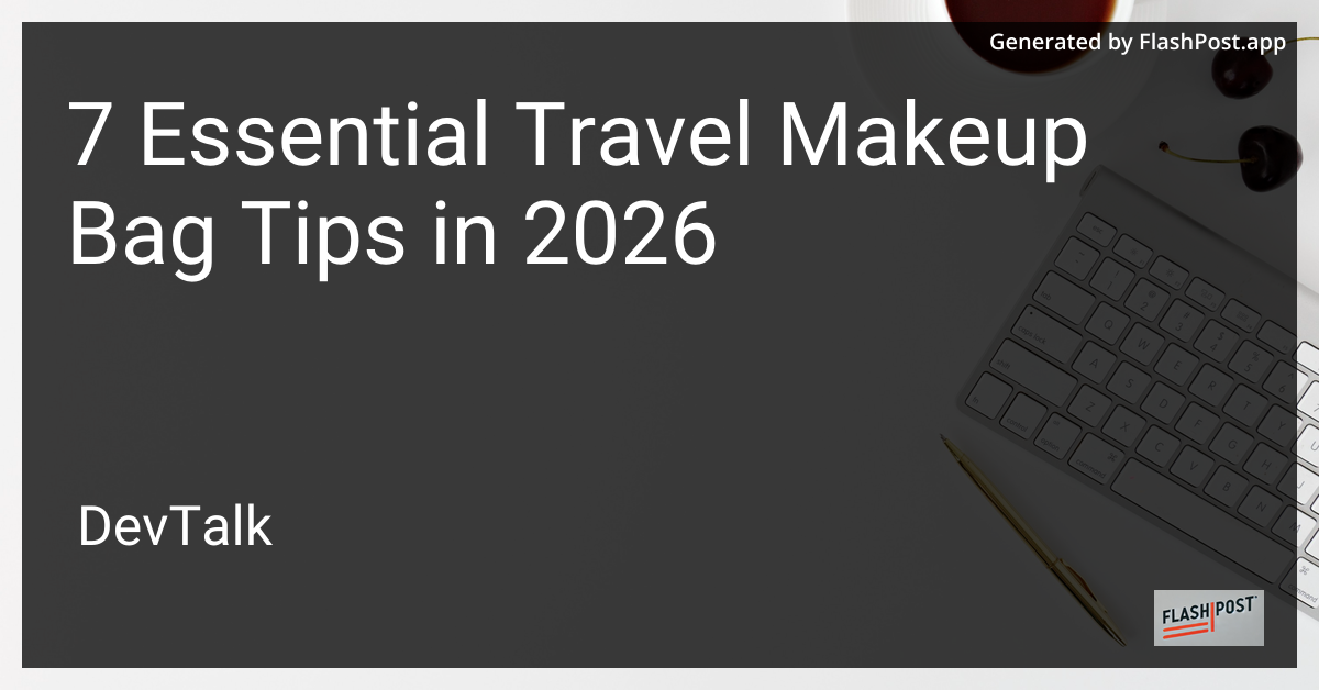 7 Essential Travel Makeup Bag Tips in 2026