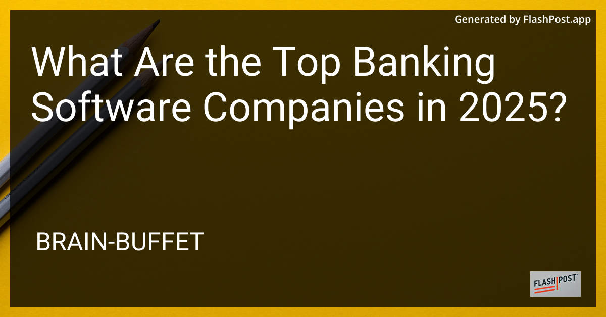 Banking Software Companies