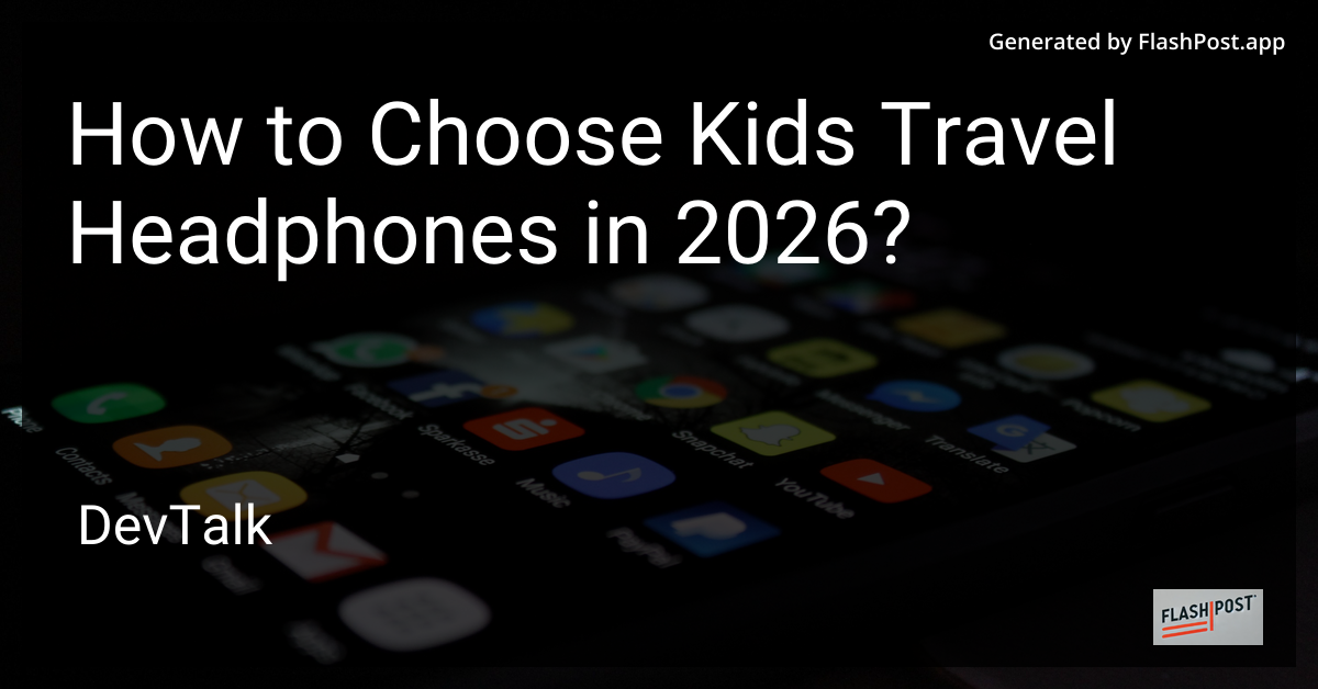 How to Choose Kids Travel Headphones in 2026?