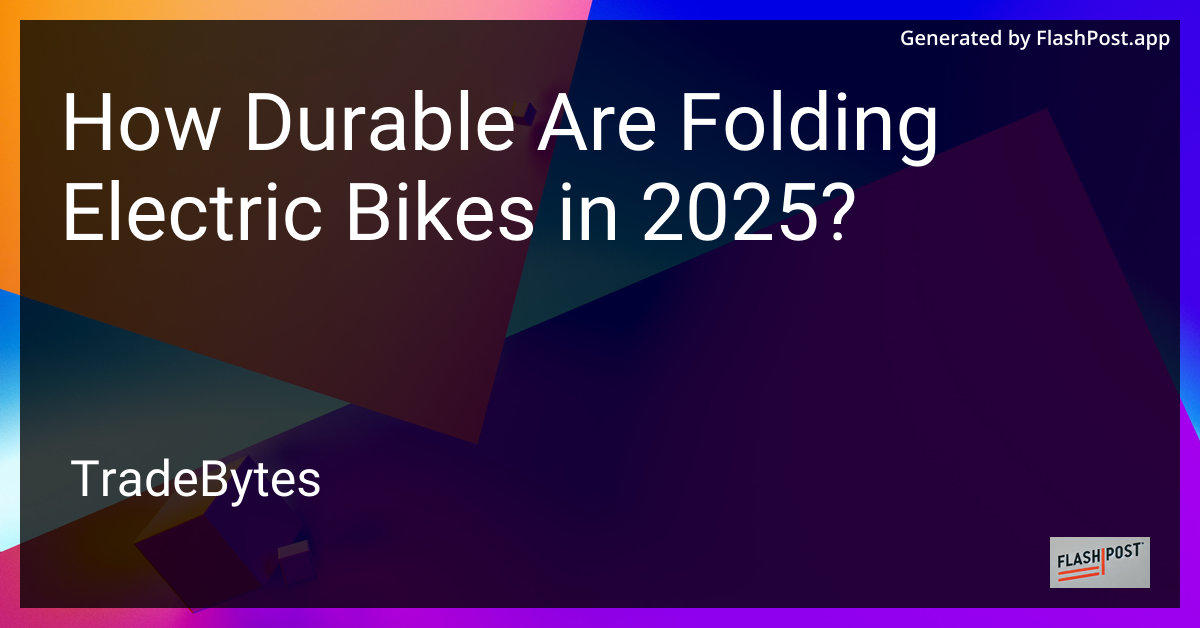 Folding Electric Bikes