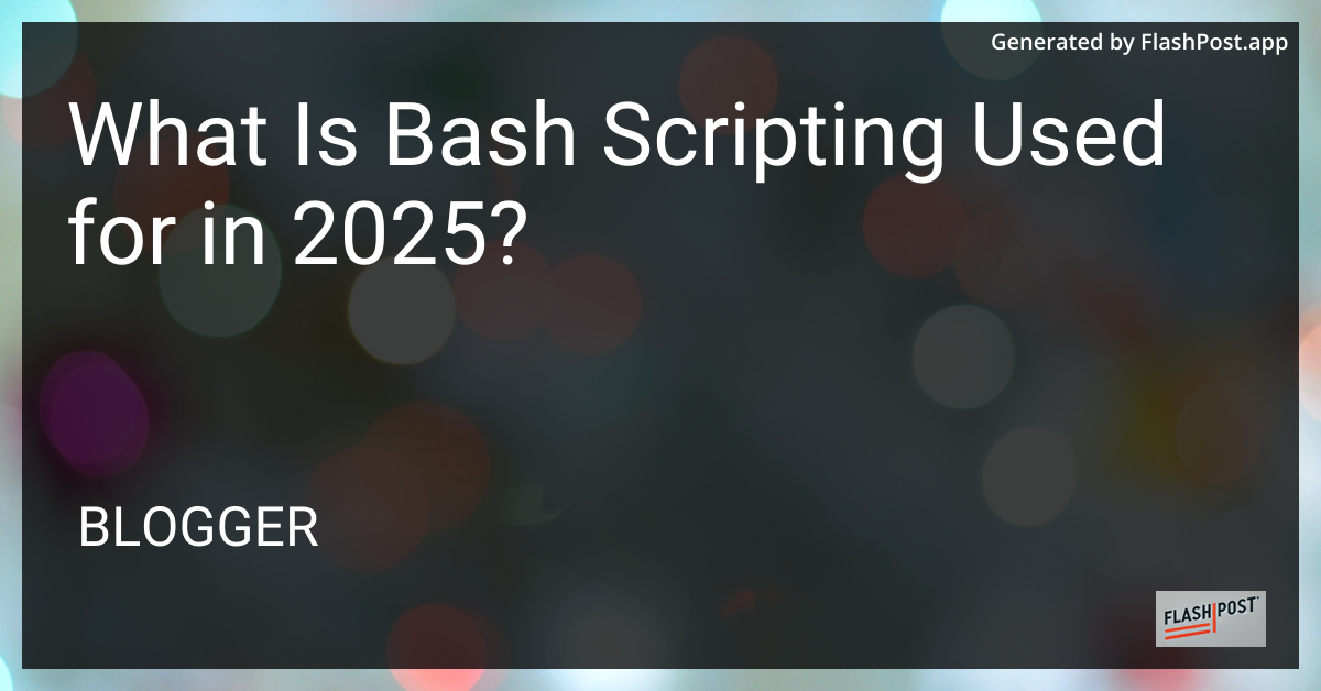 Bash Scripting