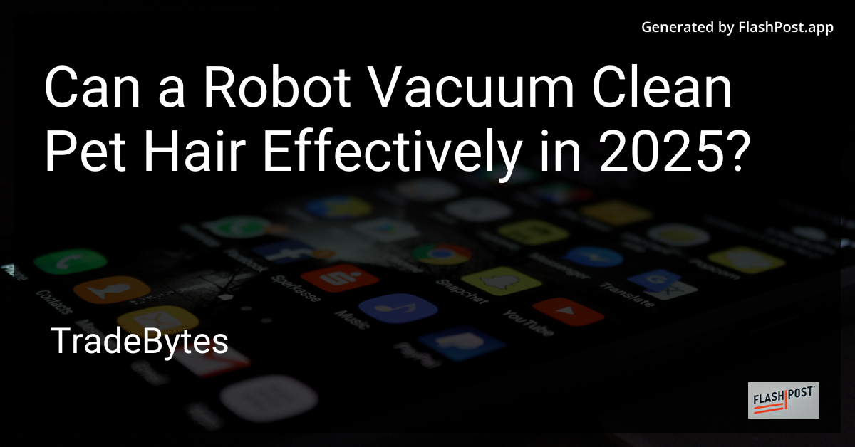 Robot Vacuum Cleaning Pet Hair