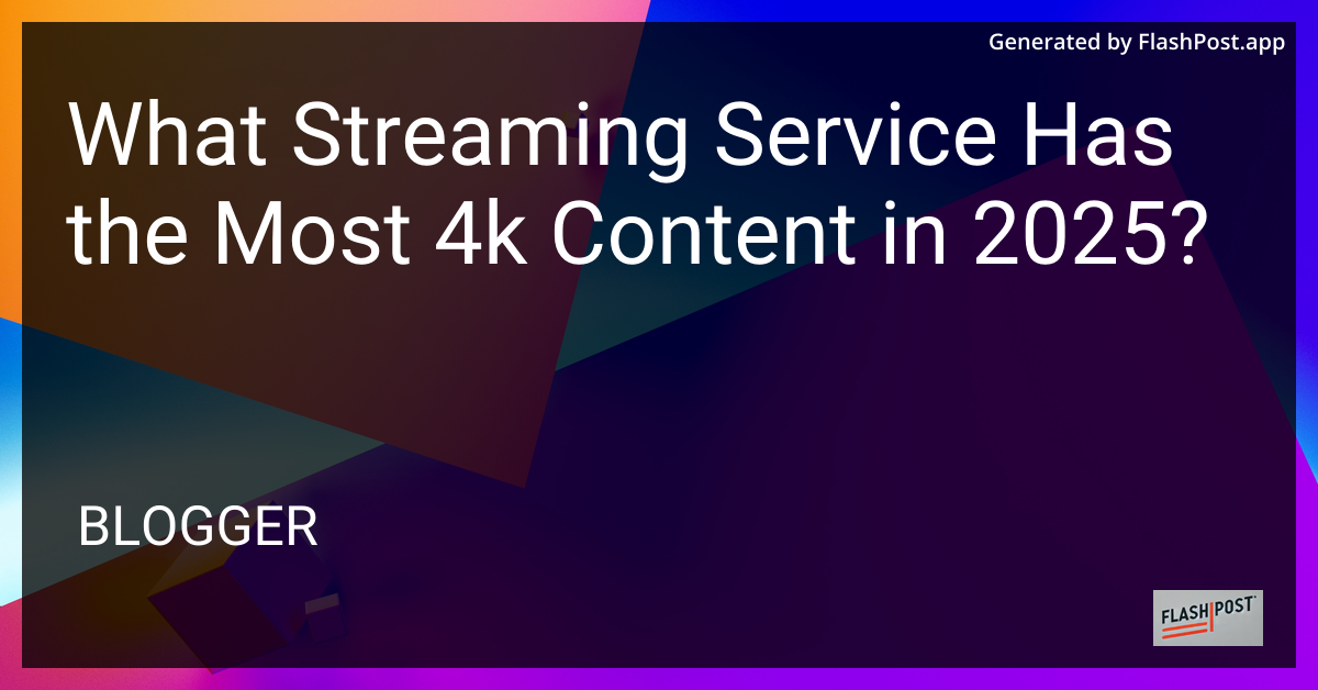 Streaming Services