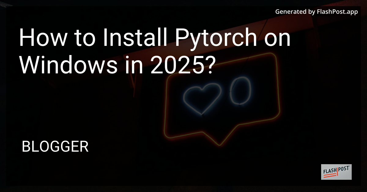 PyTorch Installation Guide