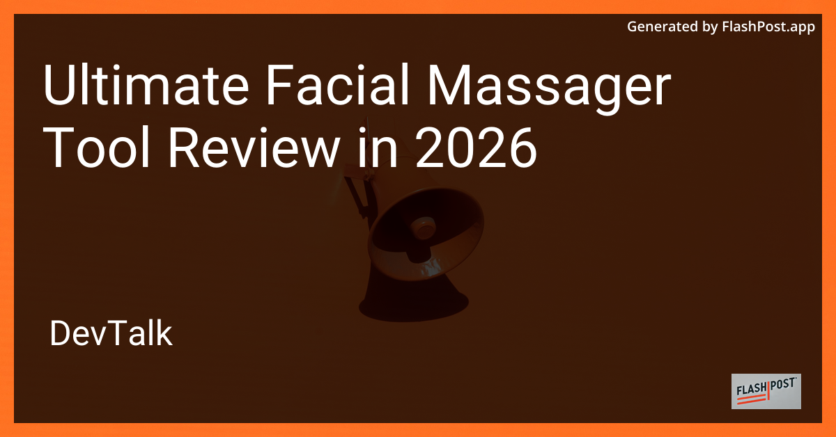 Ultimate Facial Massager Tool Review in 2026