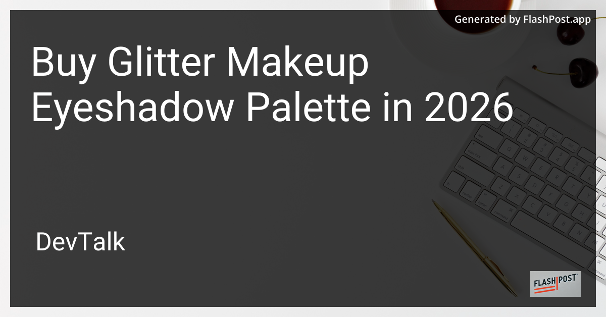 Buy Glitter Makeup Eyeshadow Palette in 2026