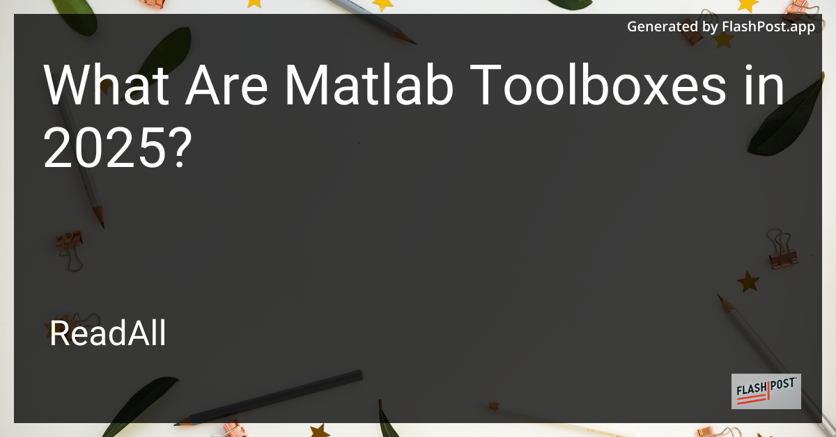 MATLAB Toolboxes