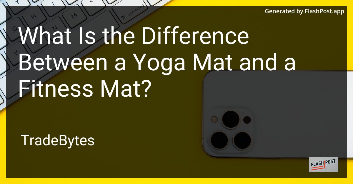 Yoga and Fitness Mats