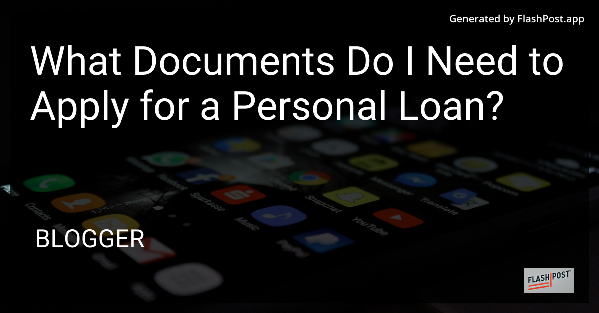 Personal Loan Application