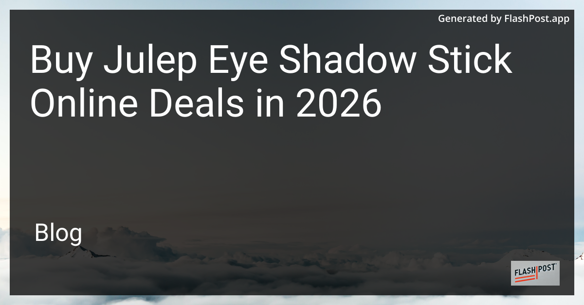 Buy Julep Eye Shadow Stick Online Deals in 2026