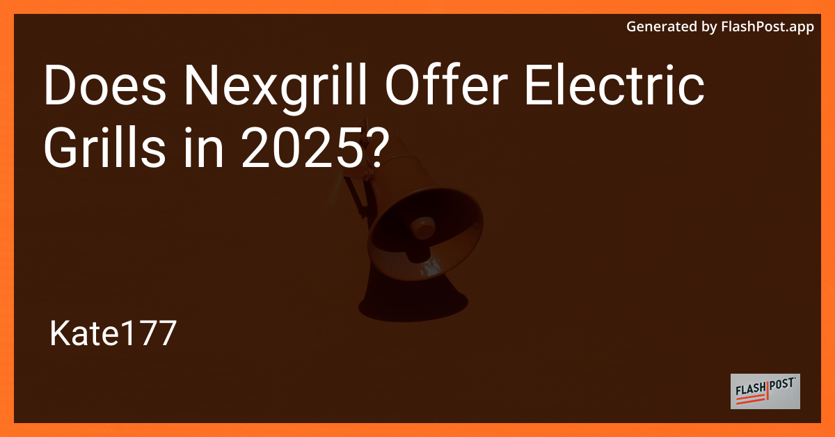 Nexgrill Electric Grill