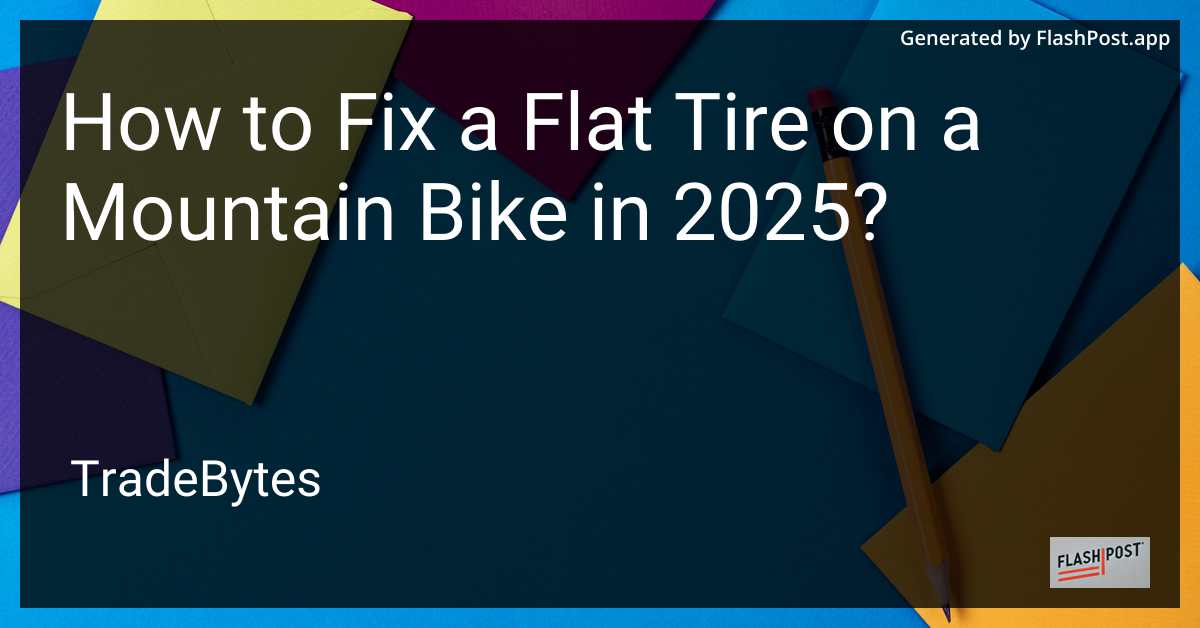 Flat Tire Repair on Mountain Bike