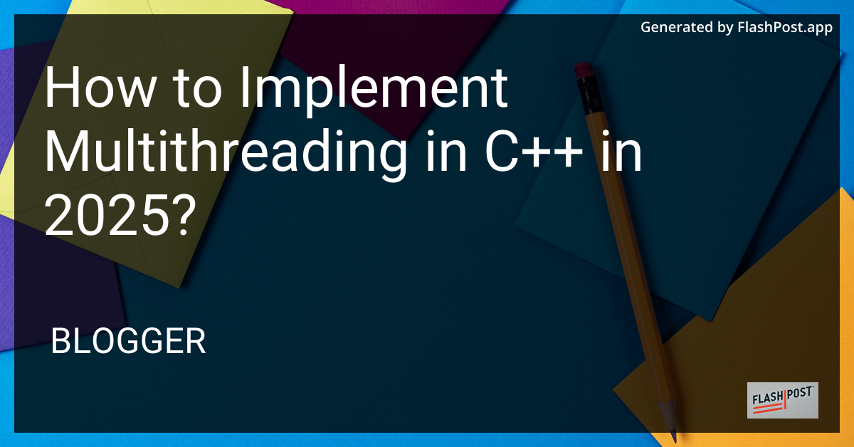 Multithreading in C++