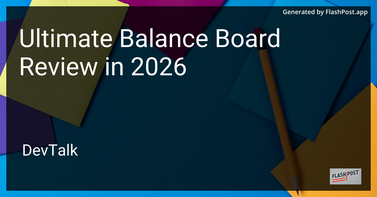 Ultimate Balance Board Review in 2026