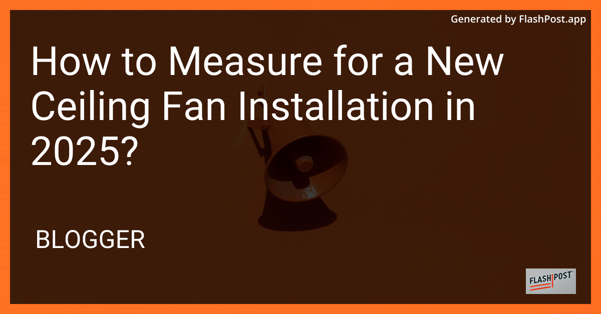 Ceiling Fan Installation