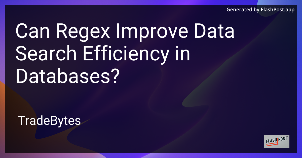 Data Search Efficiency