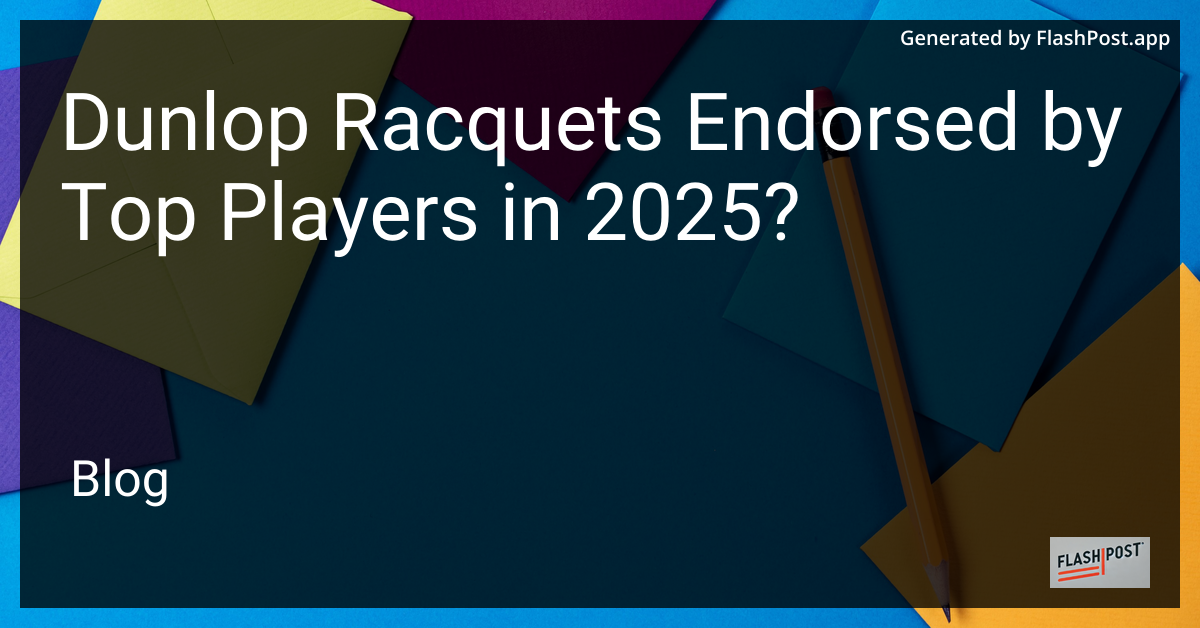Dunlop Racquet