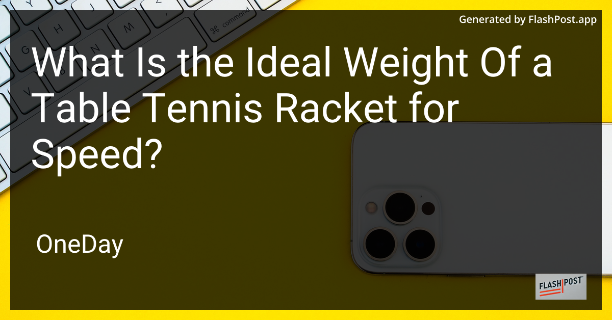 Table Tennis Racket