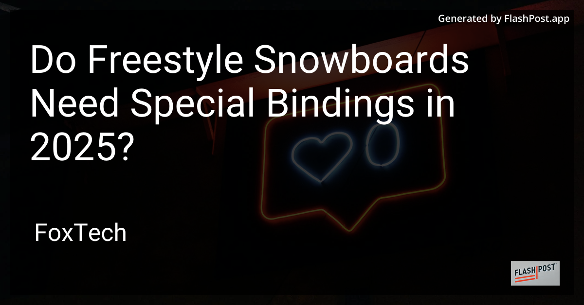 Freestyle Snowboard Bindings