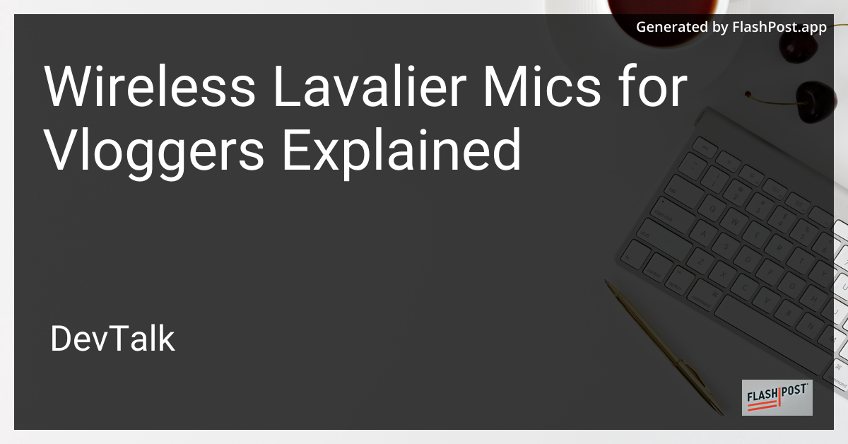 Wireless Lavalier Mics for Vloggers Explained