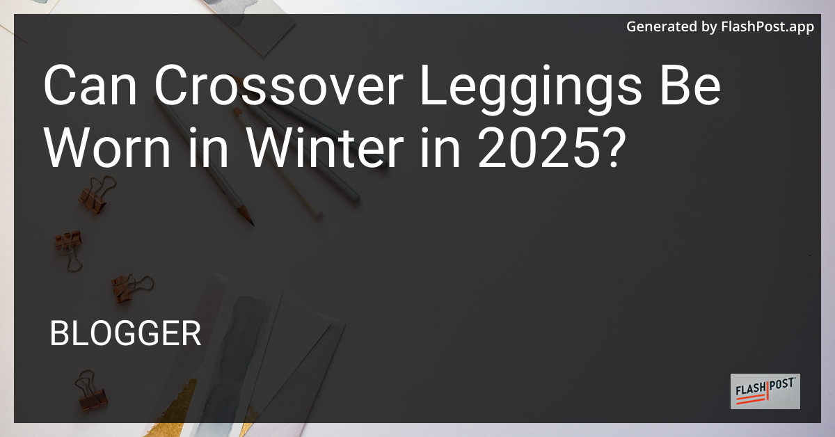 Crossover Leggings in Winter