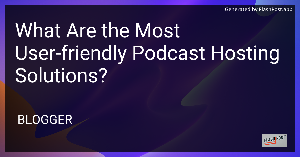 Podcast Hosting