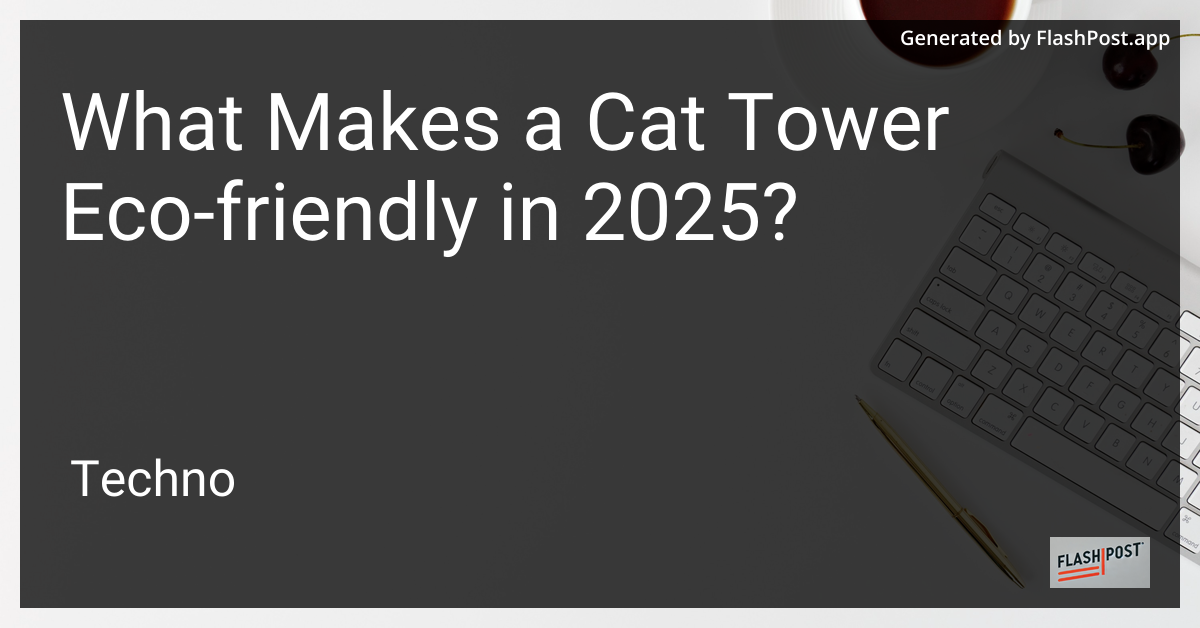 Eco-Friendly Cat Tower