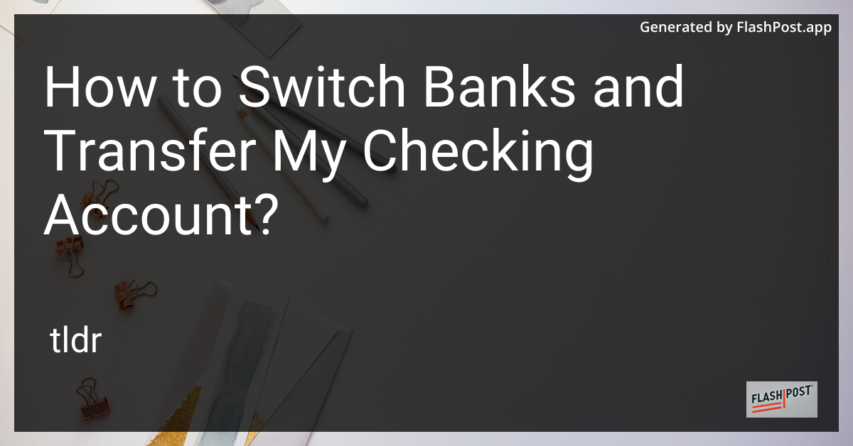 Switching Banks
