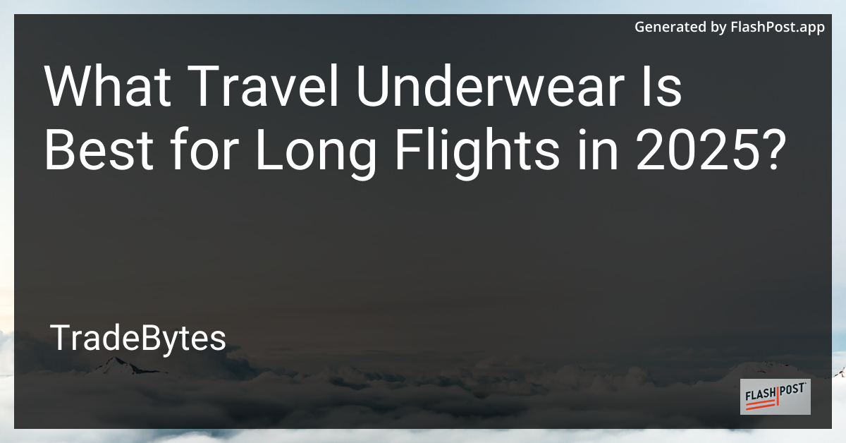 Travel Underwear