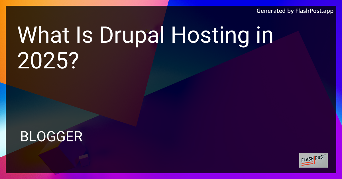 Drupal Hosting
