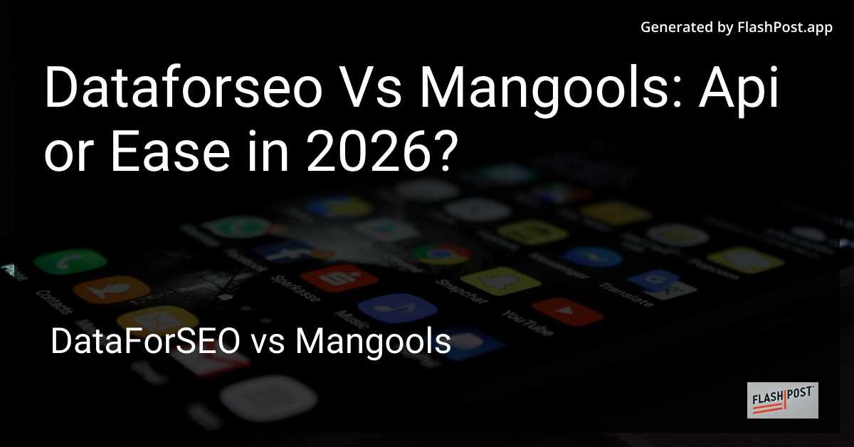 Dataforseo Vs Mangools: Api or Ease in 2026?