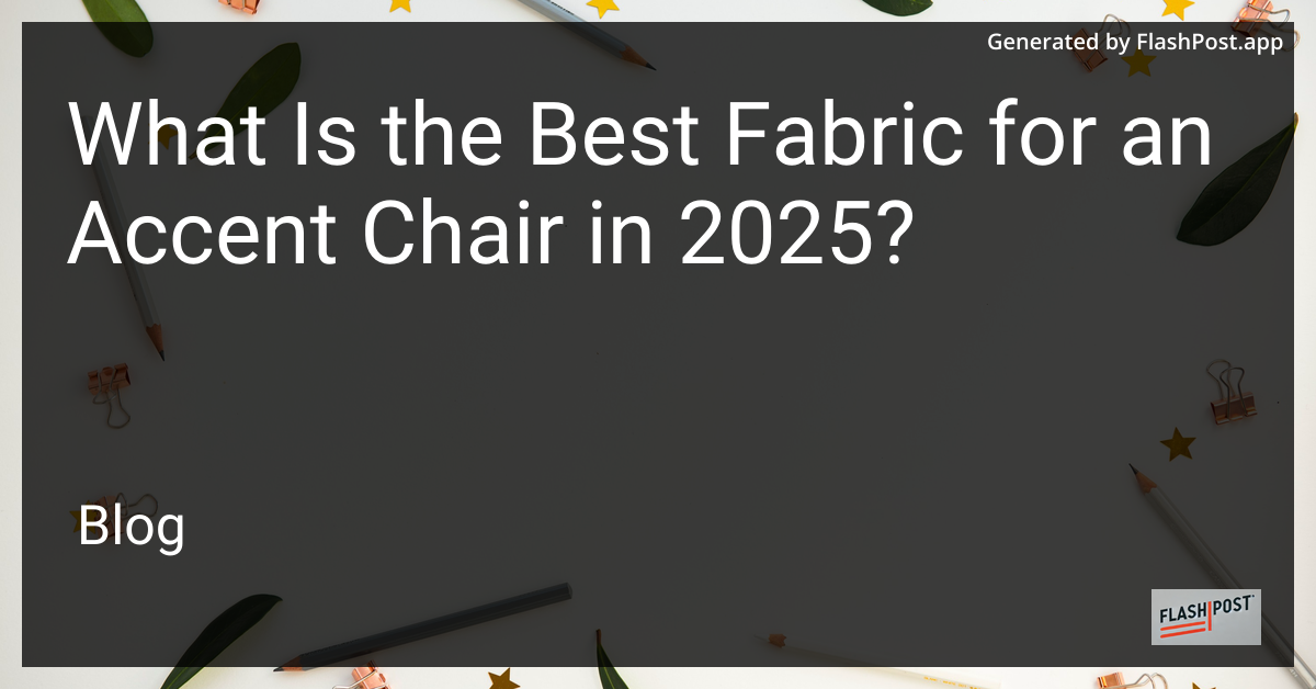 Accent Chair Fabric