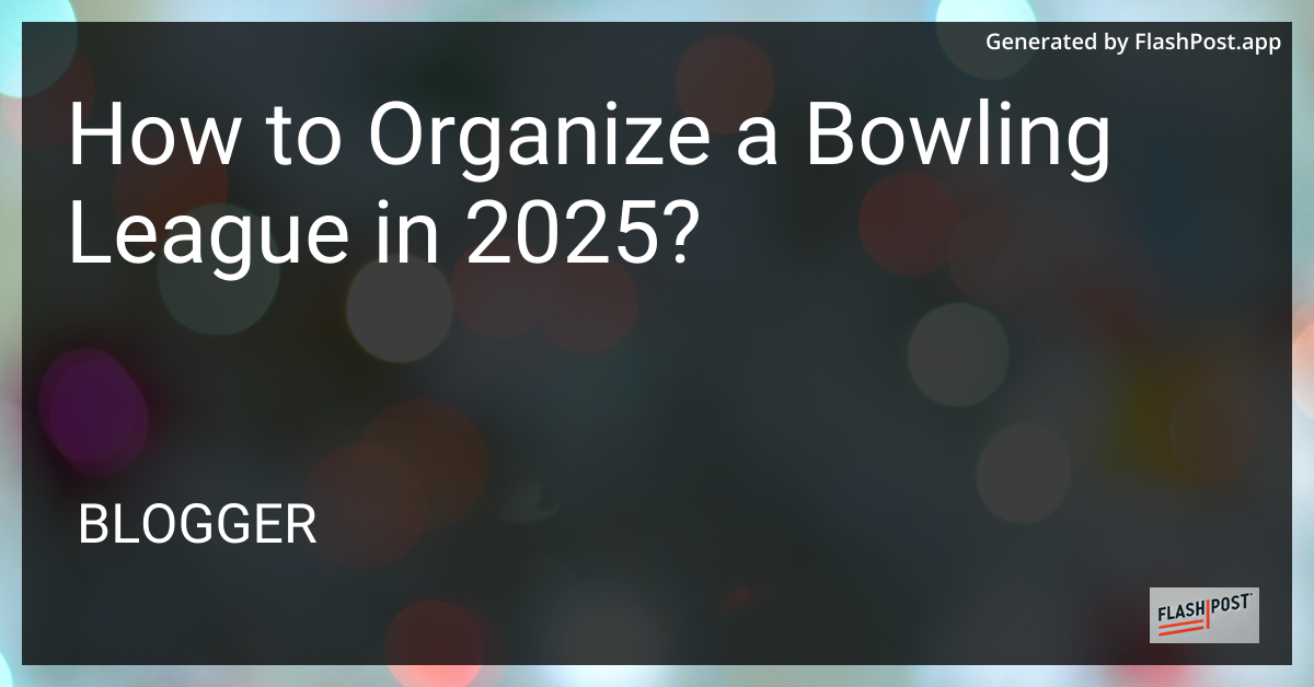 Bowling League